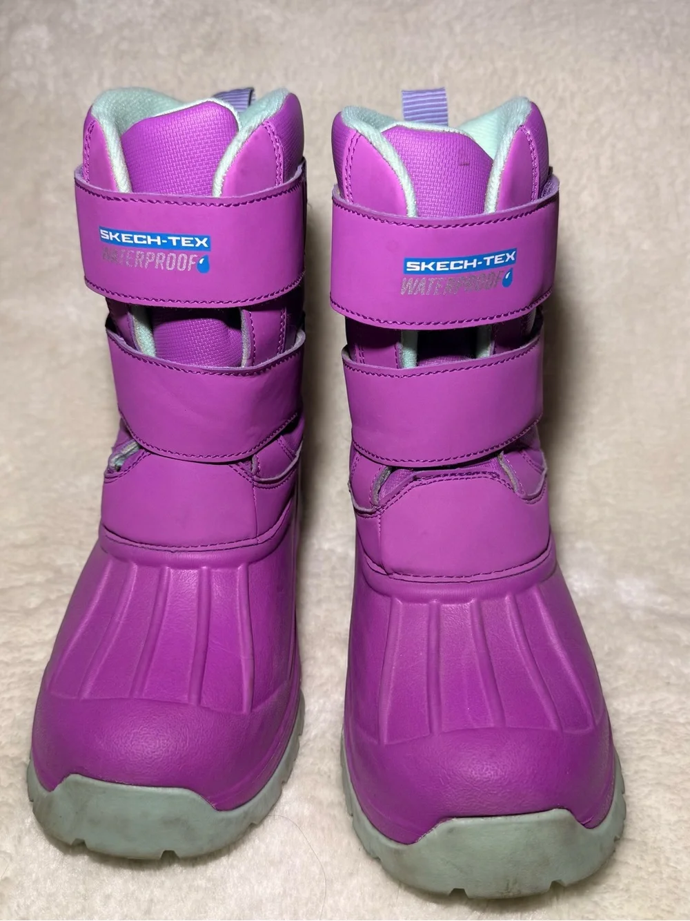 Skechers Girl Snow Slopes-Rainier Days waterproof snow boots purple size 3